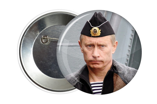 BADGE PIN BUTTON VLADIMIR POUTINE CHEF DES ARMEES - RUSSIAFR
