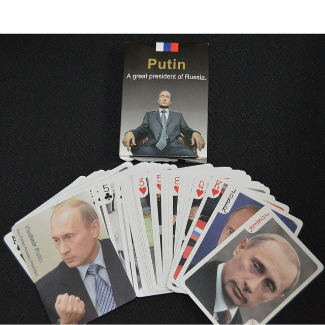 JEUX 54 CARTES POKER PRESIDENT VLADIMIR POUTINE RUSSIE - RUSSIAFR