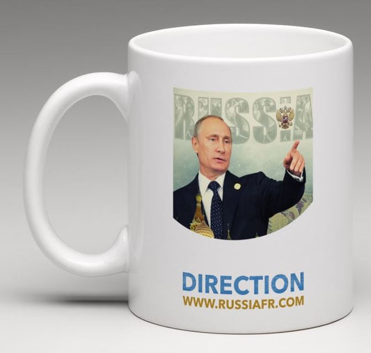 MUG TASSE DIRECTION WWW.RUSSIAFR.COM VLADIMIR POUTINE - RUSSIAFR
