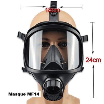 Masque facial intégral noir MF14/87 protection chimique