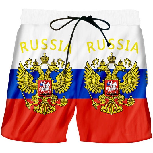 SHORT RUSSIE RUSSIA DRAPEAU MODELE 2019 - RUSSIAFR