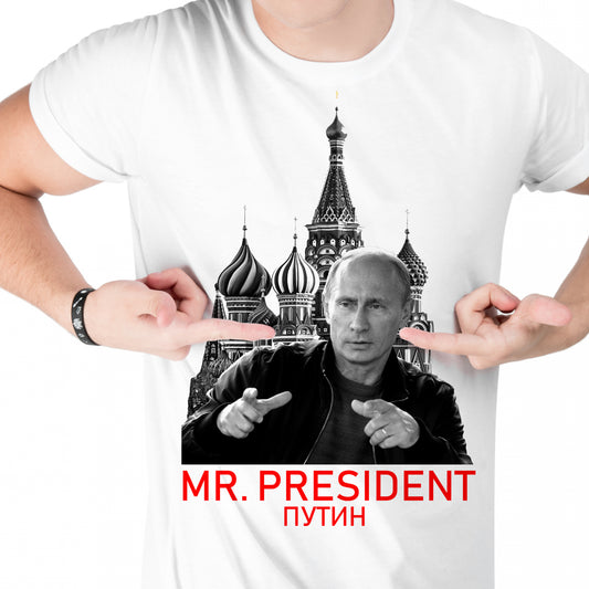 T-SHIRT TSHIRT MR PRESIDENT 2022 RUSSIE RUSSIA - RUSSIAFR